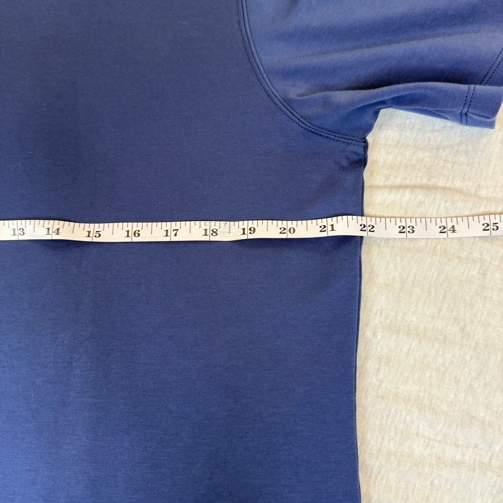 Robert Barakett Mens Navy Blue Crew Neck T Shirt‎ XL 100% pima Cotton Blend - Picture 5 of 8